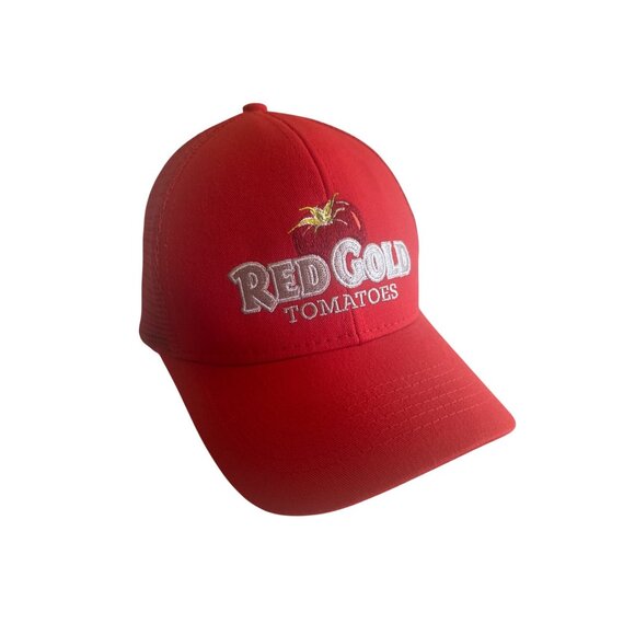 Red Gold Tomatoes Red Trucker Hat Cap Adjustable Snapback - Picture 2 of 6
